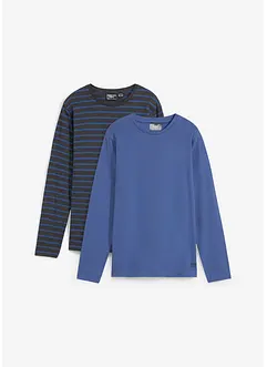 Longsleeve van biologisch katoen (set van 2), bonprix