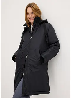 Gewatteerde parka met afneembare capuchon en tunneltje, bonprix