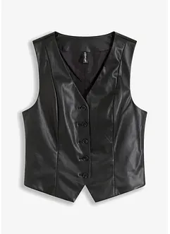 Imitatieleren gilet, bonprix