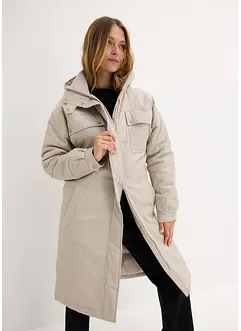 Lange, gewatteerde parka, bonprix