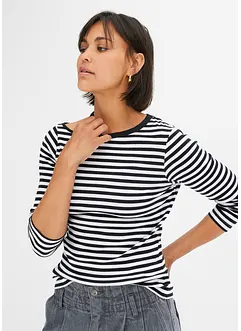 Geribd shirt met cut-out, bonprix