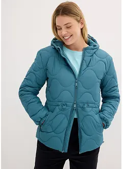 Gewatteerde jas met capuchon, bonprix