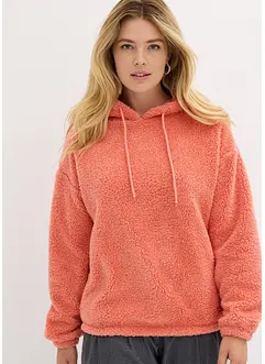 Fleece hoodie van teddy, bonprix