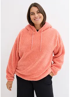 Fleece hoodie van teddy, bonprix