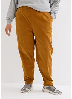 Cropped corduroy broek met comfortabele band, bonprix