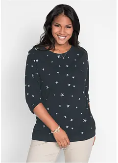 Katoenen longsleeve met print, bonprix