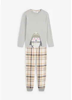 Kinder pyjama met flanellen broek (2-dlg. set), bonprix