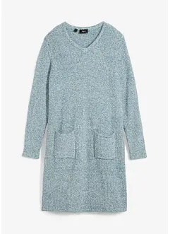 Fluffy gebreide jurk van fleece, bonprix