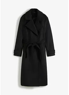 Lange jas in wollen look, bonprix