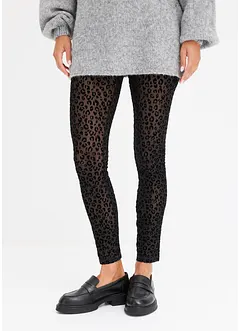 Legging met fluwelen patroon, bonprix