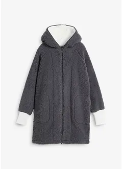 Teddy fleece vest, oversized, bonprix