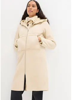 Coat in suède look met teddy voering, bonprix