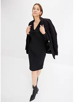 Jersey jurk met schoudervullingen, bonprix