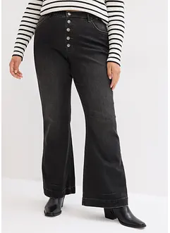 Bootcut jeans met high waist en comfortband, bonprix