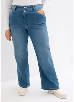 Straight thermojeans met high waist, bonprix