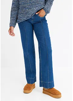 Wide leg jeans met low waist, bonprix