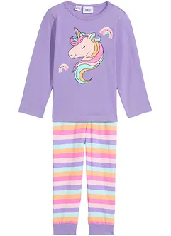 Meisjes pyjama met biologisch katoen (2-dlg. set), bonprix