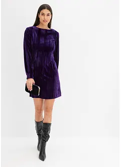 Mini jurk van fluweel, bonprix