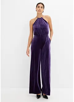 Jumpsuit van zacht fluweel, bonprix