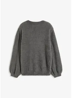 Oversized trui met diep rugdecolleté, bonprix