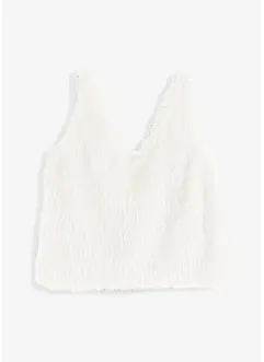 Blousetop met fluffy garen, bonprix