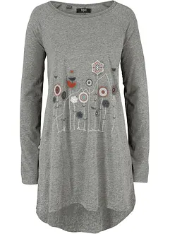 Oversized longshirt met ronde hals, bonprix