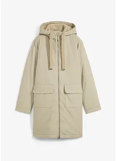 Wijde winterparka met capuchon en teddy voering, bonprix