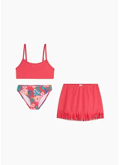 Meisjes bikini en rokje (3-dlg. set), bonprix