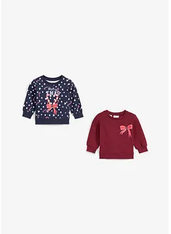 Baby sweater (set van 2) met kerstmotieven, bonprix