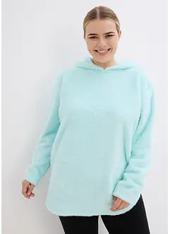 Lange trui van zacht fleece, oversized, bonprix