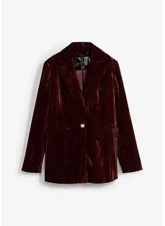 Fluwelen blazer in crashed look, bonprix