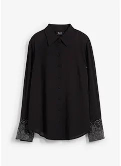 Blouse met glittersteentjes, bonprix