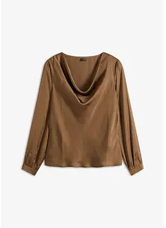 Blouse van fijn satijn, bonprix