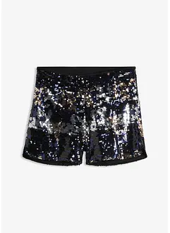 Short met pailletten, bonprix