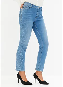 Jeans met stras, bonprix