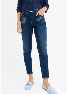 Skinny jeans met mid waist, bonprix