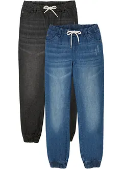 Instapbroek van puur katoen regular fit (set van 2), bonprix