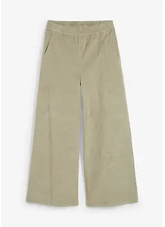 Wijde corduroy broek met high-waist comfortband, bonprix