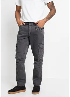 Relaxed fit cargo broek van fijn katoen, straight, bonprix