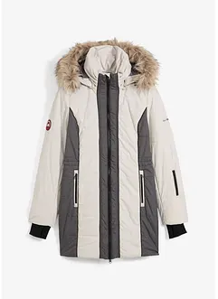 Lange outdoor jas met imitatiebont, waterafstotend, bonprix