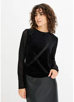 Longsleeve met mesh, bonprix