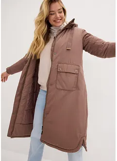 Wijde parka in A-lijn met tunnelkoordje, bonprix