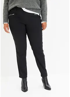 Bengaline stretch broek met ritszakken, bonprix