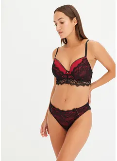 Voorgevormde beugel bh met stras, bonprix