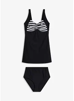 Lange tankini met high waist bikinibroekje (2-dlg. set), bonprix