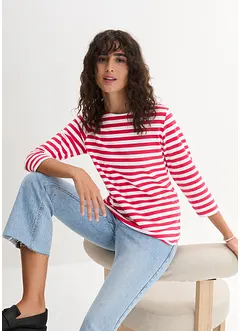 Shirt met 3/4 mouwen en boothals, bonprix
