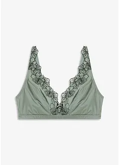 Triangle bralette zonder beugel met glanseffect, bonprix