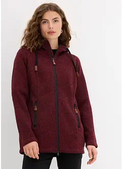Fleece vest met capuchon, bonprix