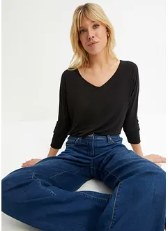 Oversized shirt van soepelvallend viscose, bonprix