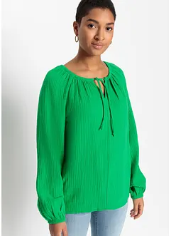Mousseline blouse van katoen, bonprix